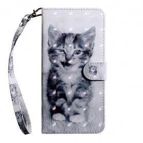 Capa Huawei Y6 2019 Gato Preto e Branco