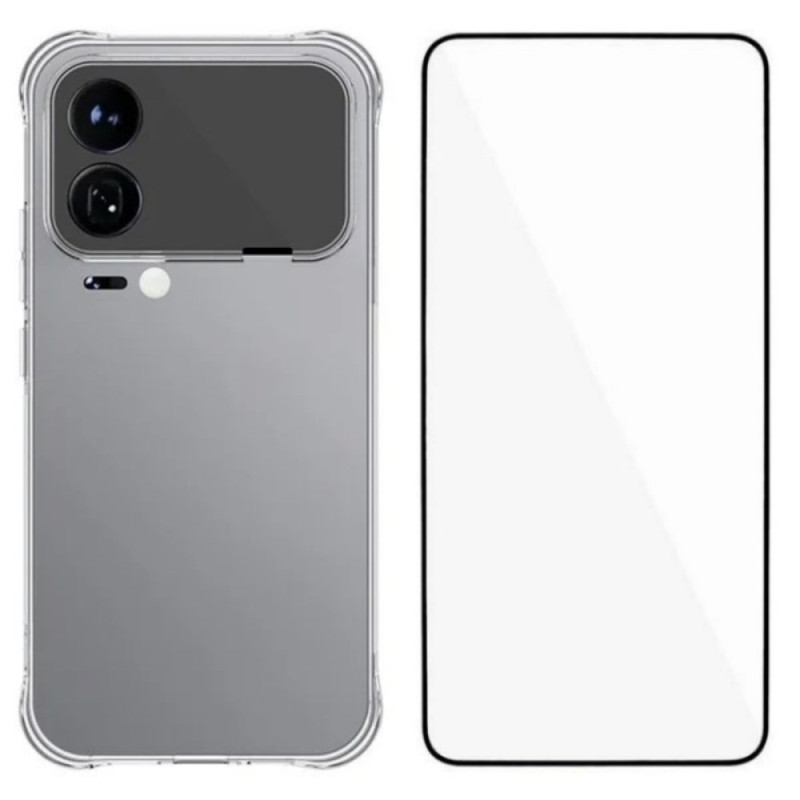 Capa reforçada transparente para Xiaomi 17 Pro com protetor de ecrã