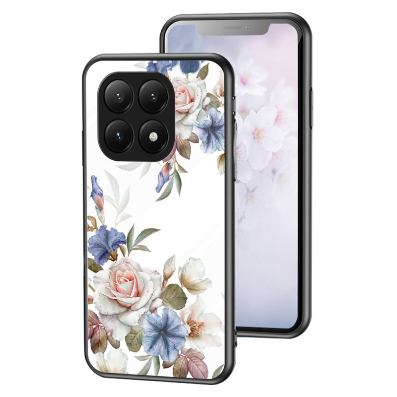 Capa de vidro temperado para Xiaomi 15T Pro Floral