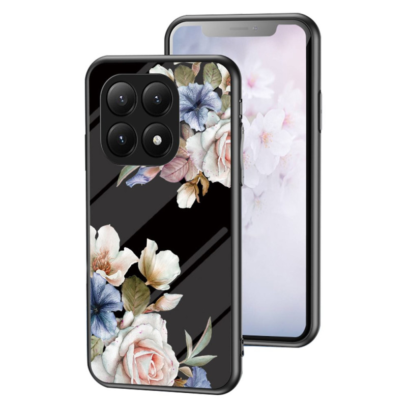 Capa de vidro temperado para Xiaomi 15T Pro Floral