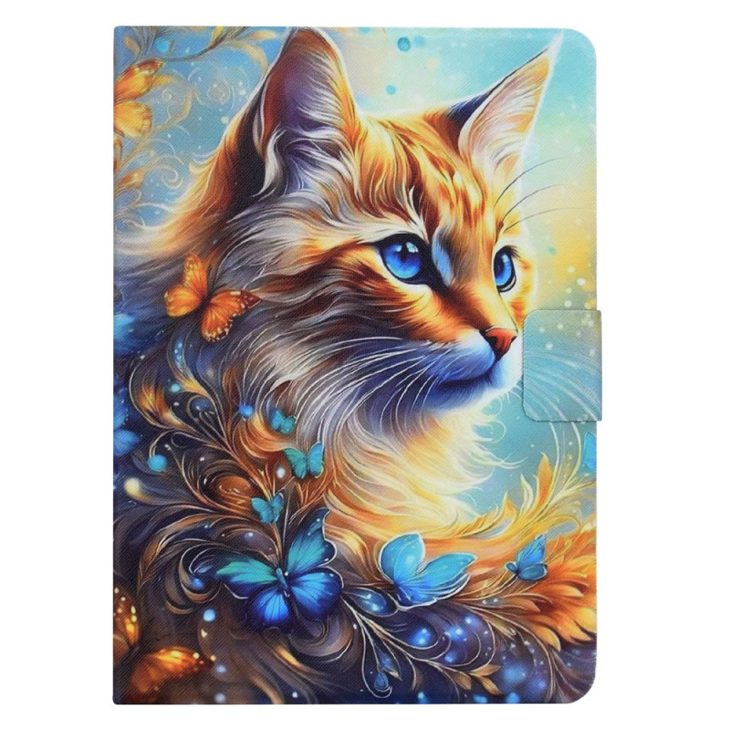 Capa para Samsung Galaxy Tab S11 Pintura de gato