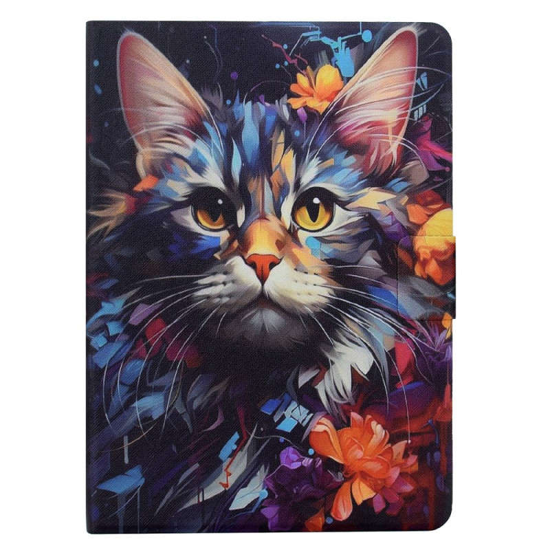 Capa Samsung Galaxy Tab S11 Gato Artístico