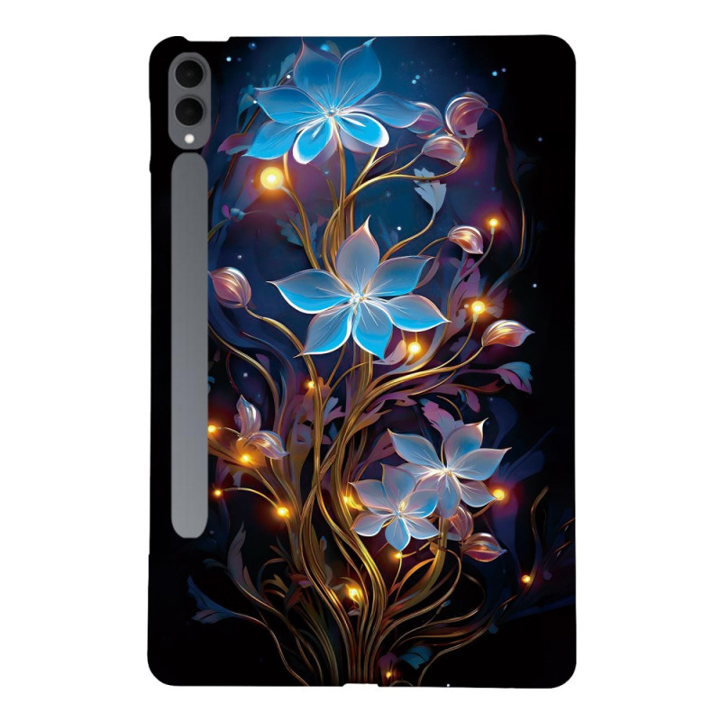 Capa para Samsung Galaxy Tab S11 Ultra Azul Flores
