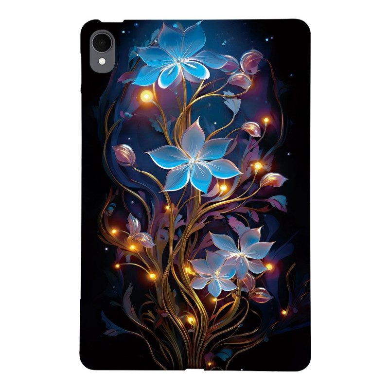 Capa para Samsung Galaxy Tab S11 Flores azuis