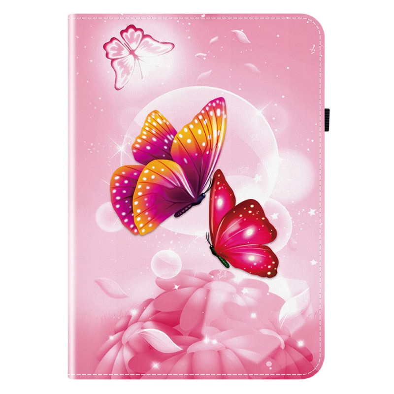 Capa borboletas cor-de-rosa para Samsung Galaxy Tab S11