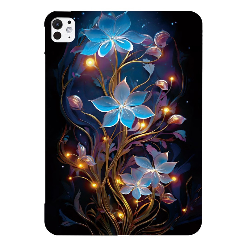 Pad Pro 13 (2025) / 13 (2024) Capa Flores Iluminada