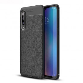 Xiaomi Mi 9 Capa de couro Litchi Linha Dupla
