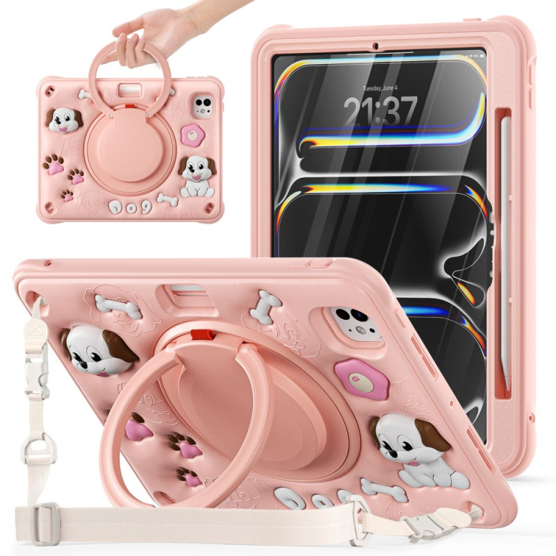 Capa para iPad Pro 11 (2025) / 11 (2024) Alça e suporte para cães
