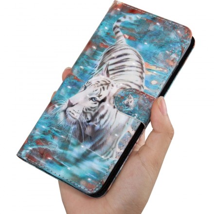 Samsung Galaxy A50 Tiger na capa da água