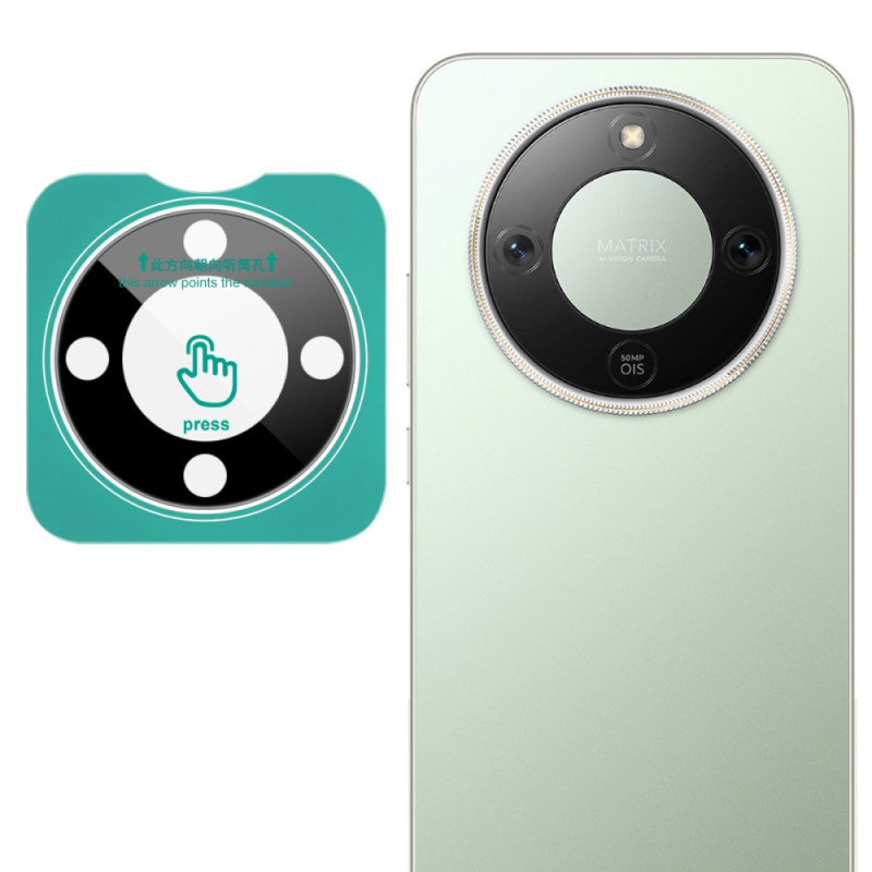 Protecção para lente
 protetora de vidro temperado com moldura de posicionamento para Honor Magic 8 Lite (versão preta)