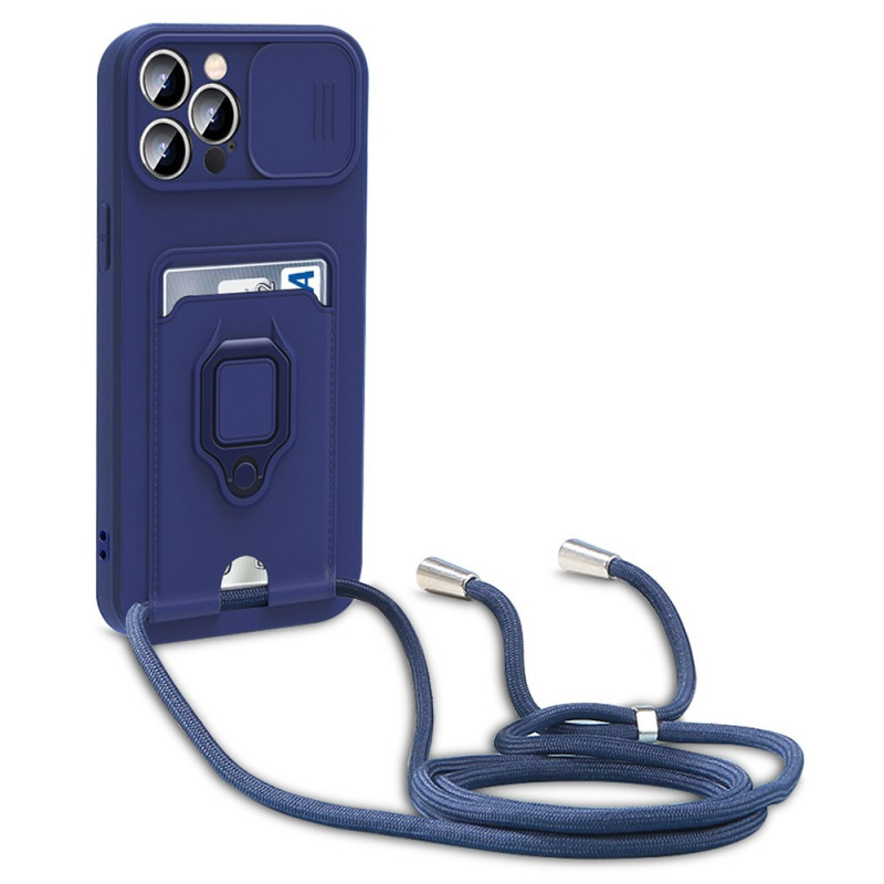 Capa com cordão Capa para cartão para iPhone 14 Pro Max
