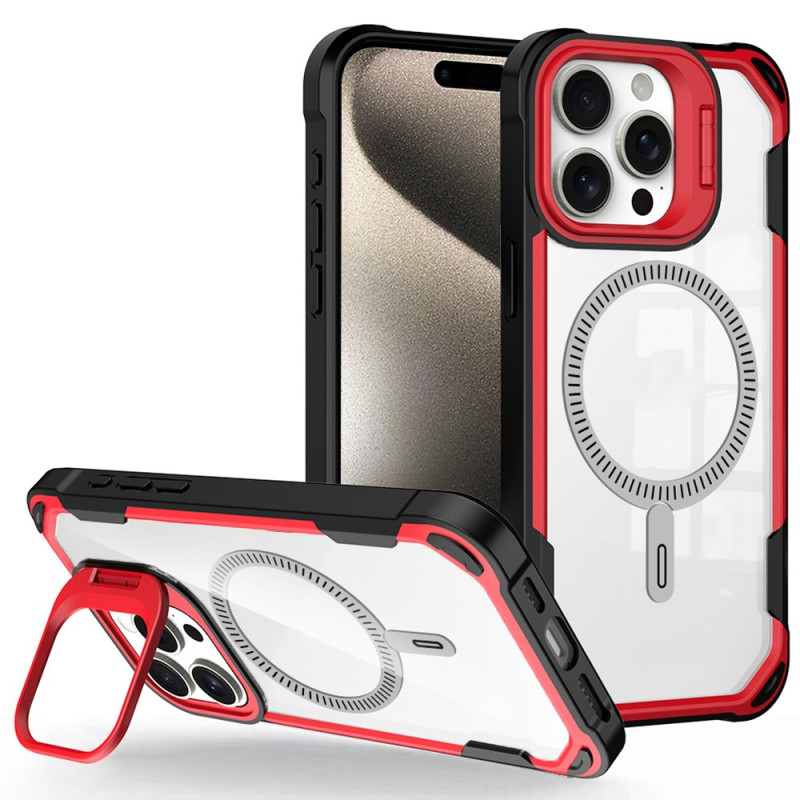 Capa MagSafe bicolor para iPhone 14 Pro Max com suporte integrado