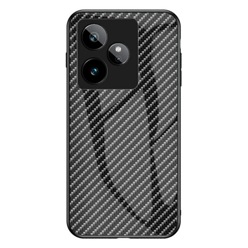 Capa de vidro temperado de fibra de carbono para o Realme GT 7
