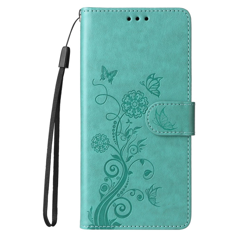 Capa Vivo X200 Pro Design floral de borboleta