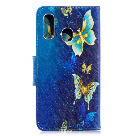 Capa Gold Butterfly A40 da Samsung Galaxy
