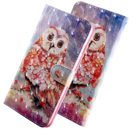 Samsung Galaxy A40 Case Owl the Painter