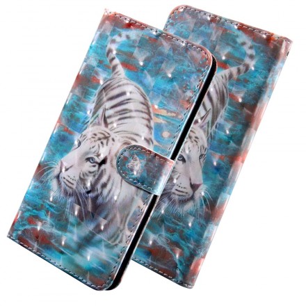 Samsung Galaxy A40 Tiger na capa da água