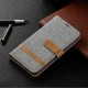 Samsung Galaxy A40 Capa de tecido e efeito couro com alça