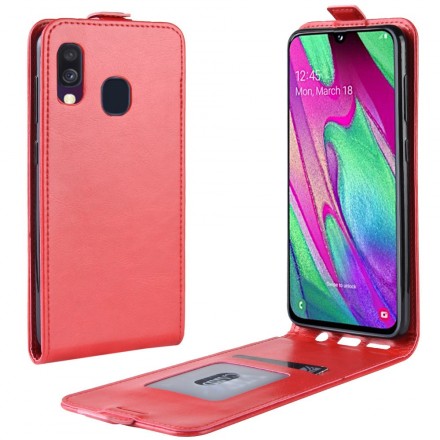 Capa de Efeito Couro Dobrável Samsung Galaxy A40