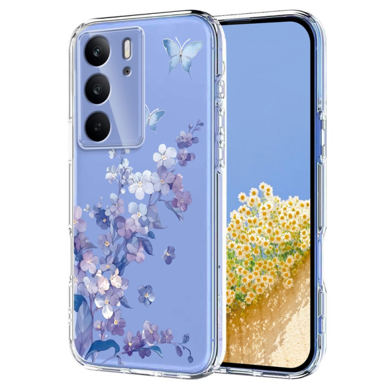Capa floral transparente Oppo A5 5G / 4G