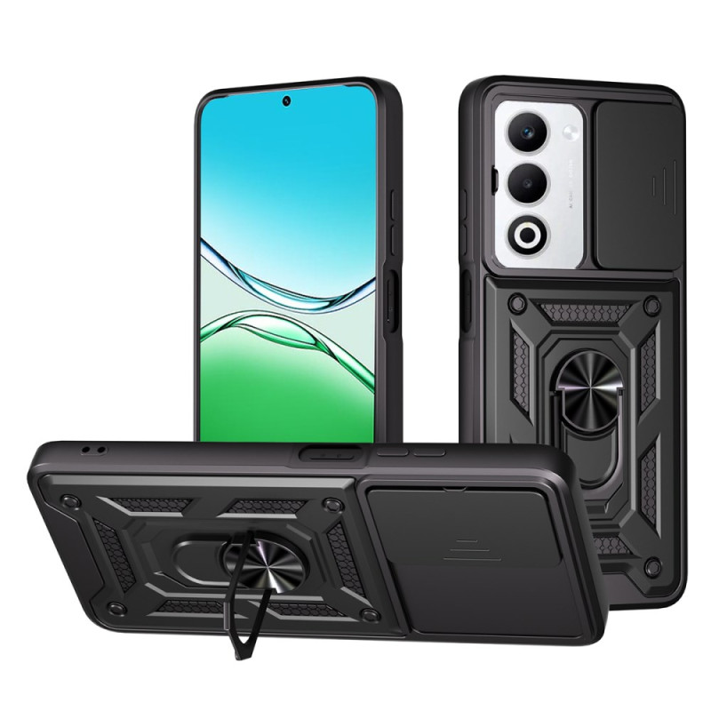 Capa Oppo A5 5G Suporte rotativo e tampa deslizante da câmara