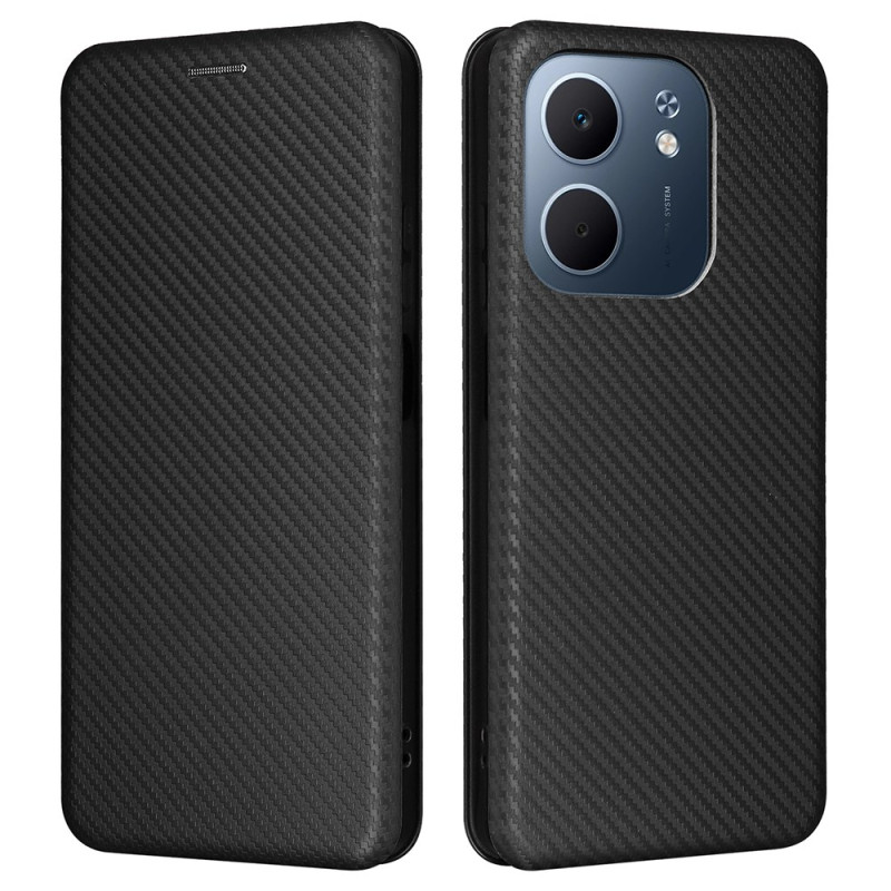 Flip Cover Oppo A5X 4G Fibre Carbone