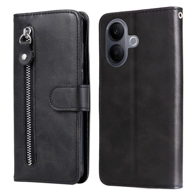 Capa para Vivo V60 Lite com bolso com fecho de correr