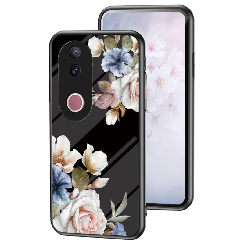 Vivo V50 5G Capa de vidro temperado floral