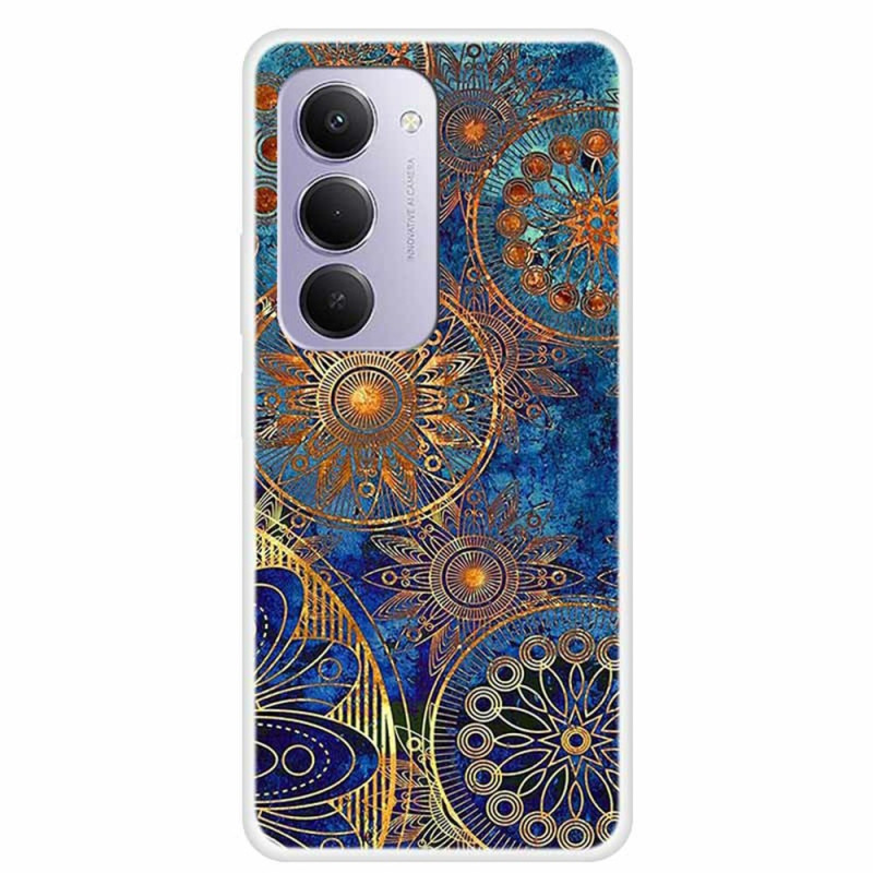 Capa para Xiaomi Redmi 15 4G Gold Flowers