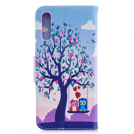 Samsung Galaxy A70 Case Owls On The Swing