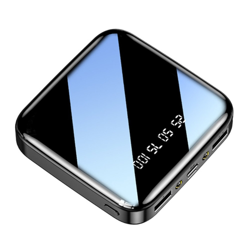 Bateria externa com ecrã digital e luz LED