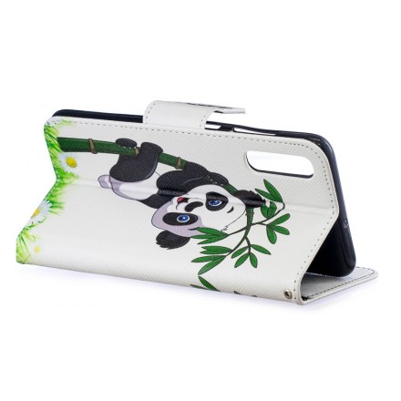 Samsung Galaxy A70 Case Panda On Bamboo