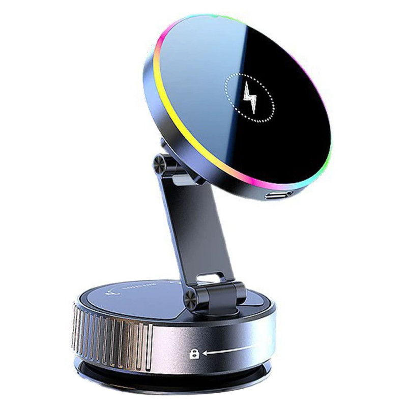 Suporte magnético para automóvel com carregamento sem fios de 360