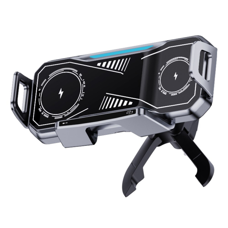 Suporte de carregador de 15W para grelha de ventilação com iluminação