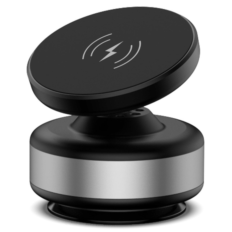 Suporte magnético de 15 W com rotação de 360° para automóvel (ventosa)