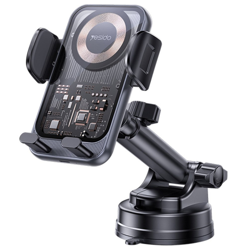 Suporte para automóvel com ventosa automática de 15W YESIDO