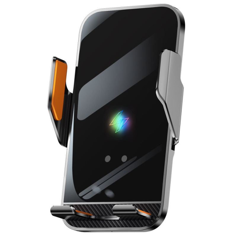 Suporte para telemóvel para automóvel com carregador sem fios de 15 W para ventilação