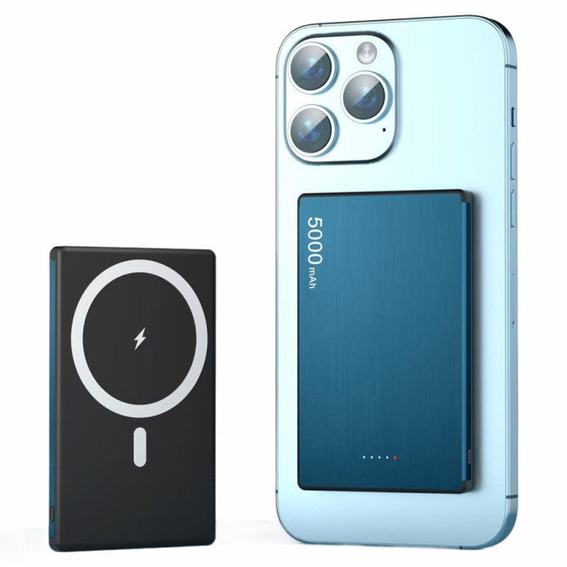 FLOVEME 5000mAh PD 20W Bateria externa magnética sem fios ultrafina