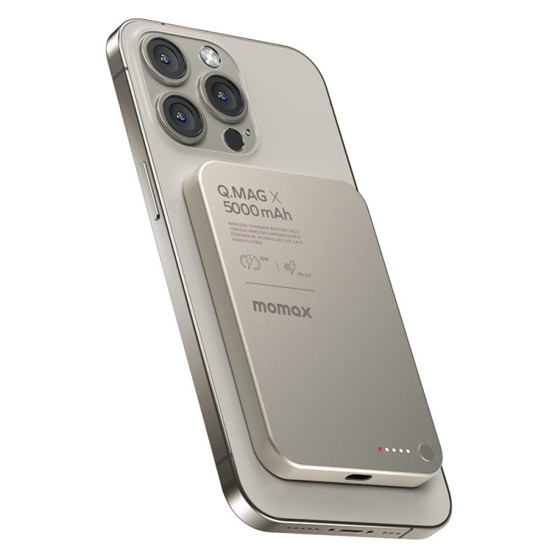 Bateria externa MagSafe 5000mAh MOMAX Q.MAG X