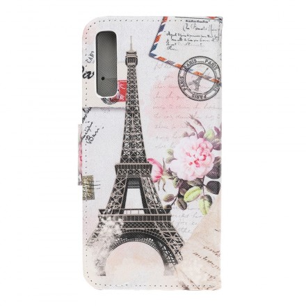 Capa Retro da Torre Samsung Galaxy A70 Eiffel