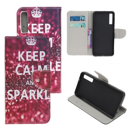 Capa Samsung Galaxy A70 Keep Calm and Sparkle