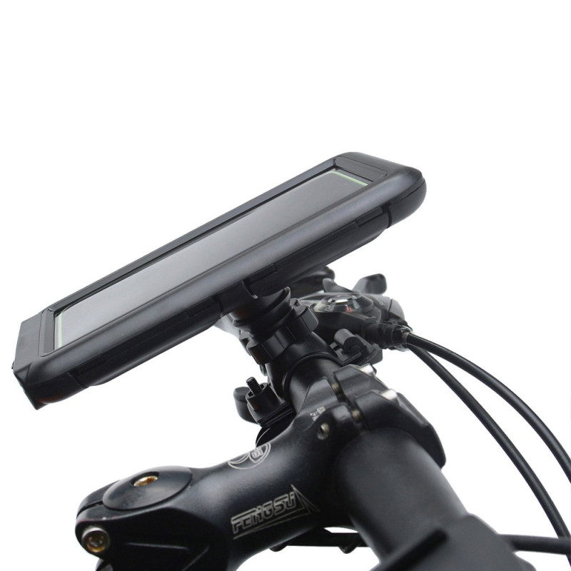 Suporte para guiador de bicicleta à prova de água com rotação de 360° (até 6,8")