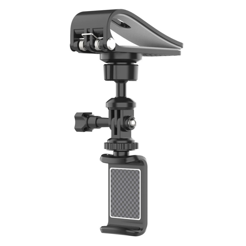 Suporte universal para viseira de automóvel com clip para smartphone e câmara