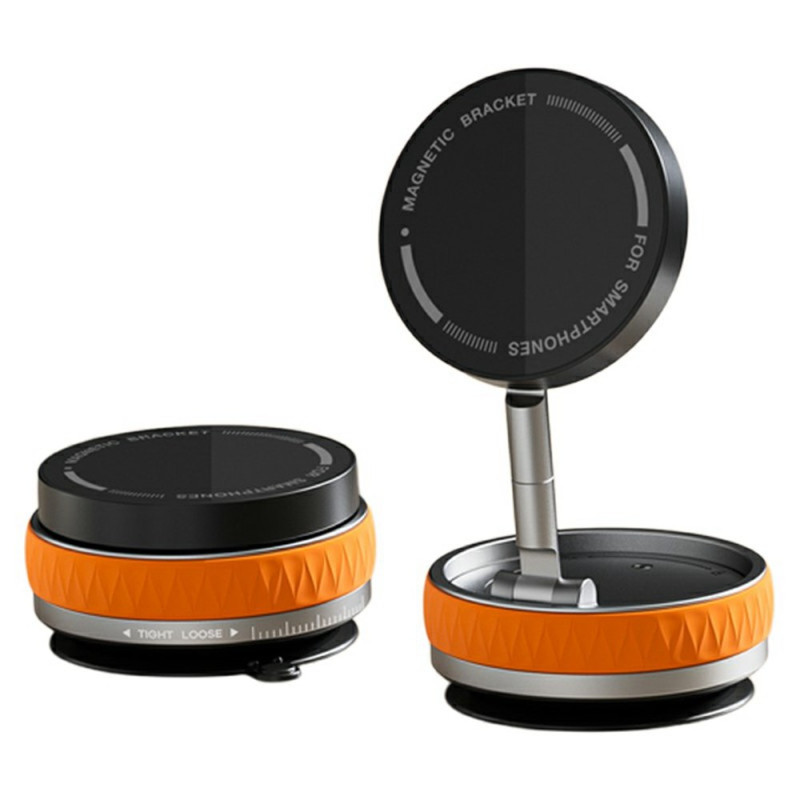 Suporte magnético dobrável para telemóvel com ventosa (rotação de 360°)