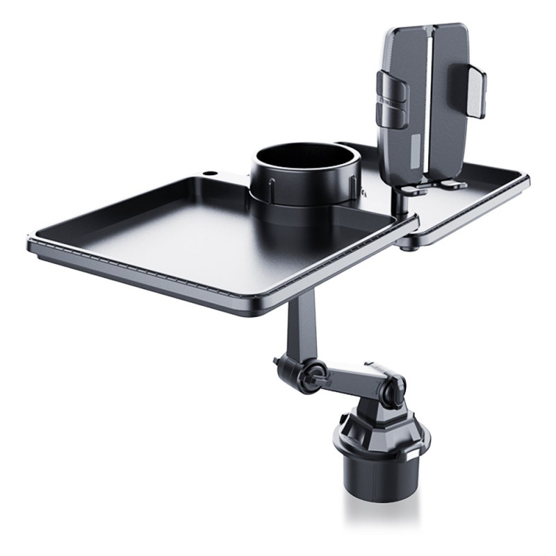 Suporte universal para telemóvel para porta-copos de automóvel com tabuleiro duplo