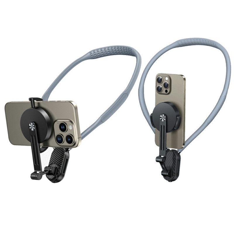 Suporte magnético de pescoço para telemóvel de modo duplo XUNDD