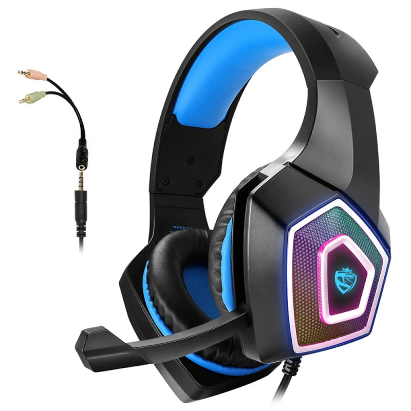 Auriculares
 para jogos com iluminação RGB e microfone incorporado KOTION EACH