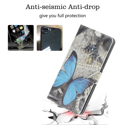 Samsung Galaxy A70 Capa Azul Butterfly