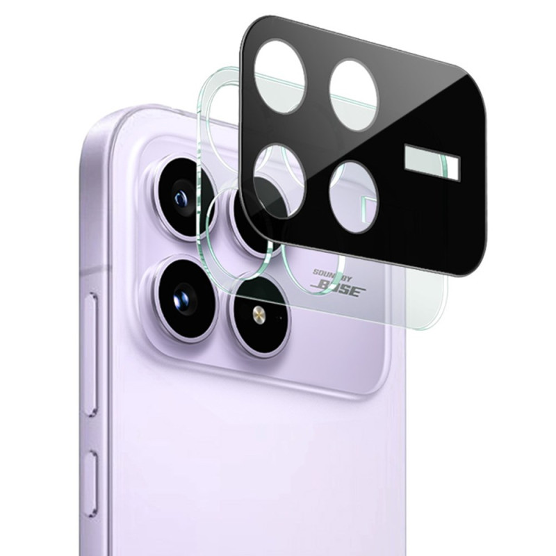 Protecção para lente protetora de vidro temperado para Poco F8 Pro (versão preta)