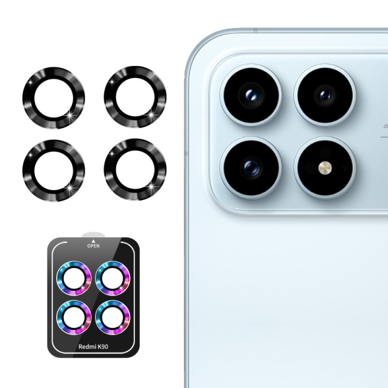 Protecção para lente protetora de vidro temperado para Poco F8 Pro Rings